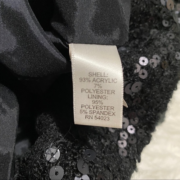 BANANA REPUBLIC Black Sequin Strapless Dress - Picture 8 of 9